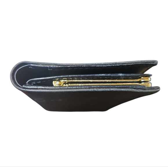 Vintage MCM Black Visetos Kisslock Wallet - Picture 3 of 14